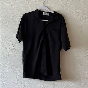 Men's Black Casual Button Down Shirt